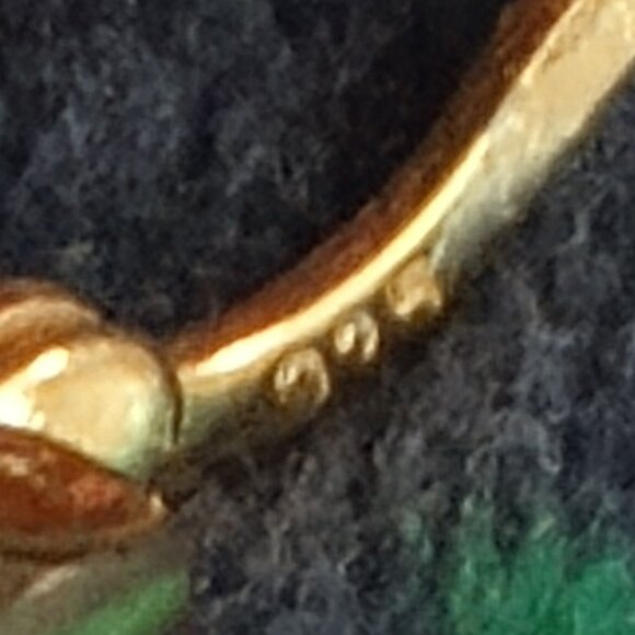 925 Pave Twisted Hoop Earrings Gold over Sterling Silver Pierced - Picture 13 of 13